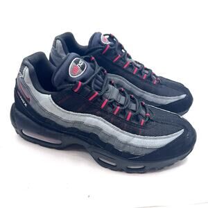 Nike Air Max 95 Logo Reverse Chili Black Red Grey Rare CW7477-001 Mens Size 9